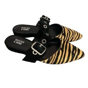 NEW Bleeker & Bond Real Cowhide Shearling Flats Size 7